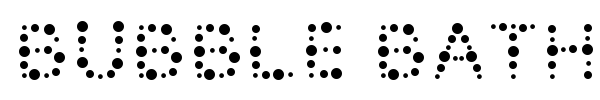 Bubble Bath font preview